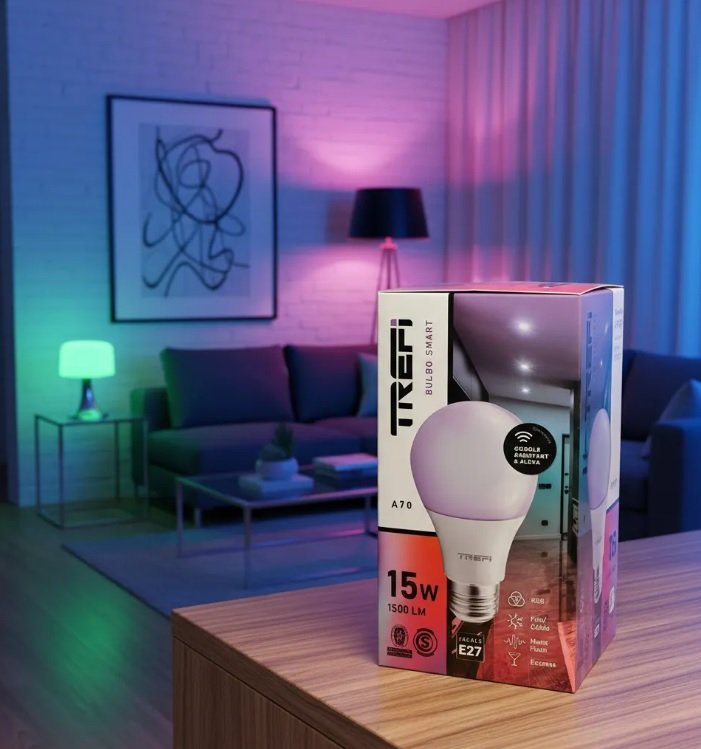 LAMPARA E27 SMART 15W RGBBCBF TREFI